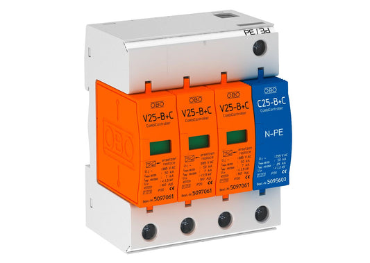 Combination arrester V25, 3-pole + NPE 385 V OBO Type 5094478